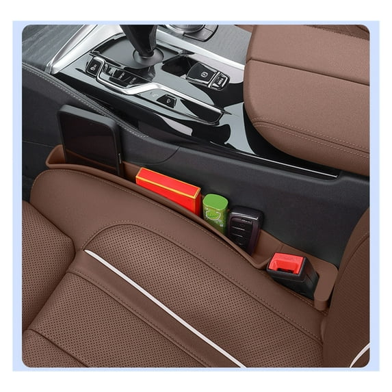 2 PCS Car Seat Gap Filler Organizer, Auto Interior Accessories Multifunctional Car Gap Fillers, Universal Car Seat Storage Organizer to Fill The Gap Space Between The Console and Seats, Black