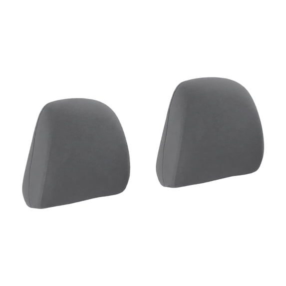 2 PCS Car Seat Headrest Cover, 11" x 10.2" Knitted Stretch Breathable Fully Surrounded Simple Dust Cover, Reusable Flexible Headrest Protector, Universal for Most Cars (Gray)