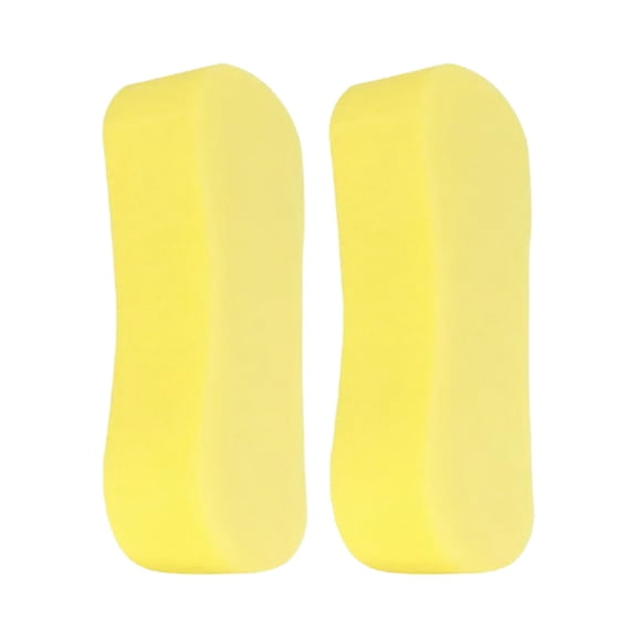 2 PCS Car Wash Sponge,Reusable Car Cleaning Large Sponges,All Purpose Sponges for Cleaning,Easy Grip Thick Foam Scrubber,Giant Bone Sponge for Kitchen,Bathroom,Household Clean,8.66 inch (Yellow)