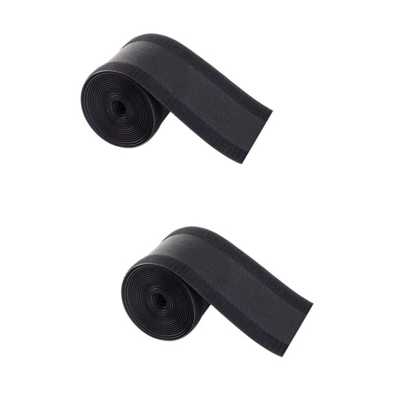 CIMAXIC Floor Cord Protector Black Polyester for Home Use Keeps Cables in Place 2Pcs
