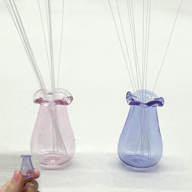 2 PCS Cat Whisker Vase, Mini Vase for Cat Whiskers, Cat Whisker Jar