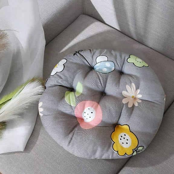 2 PCS Chair Seat Cushions Round Soft Cushion Pillow,Floor Pillows & Cushions,Thickened Chair Cushion for Office Kitchen,Breathable Dining Chair Seat Pads,Floor Seat Cushion,Floor Sitting Cushions