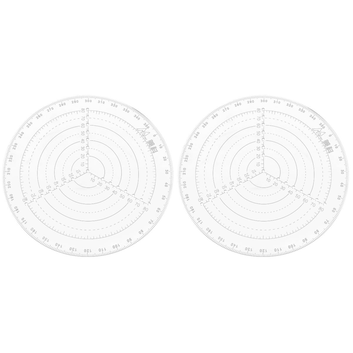 2 PCS Circle Centering Ruler Measurement Tool Work - Walmart.com