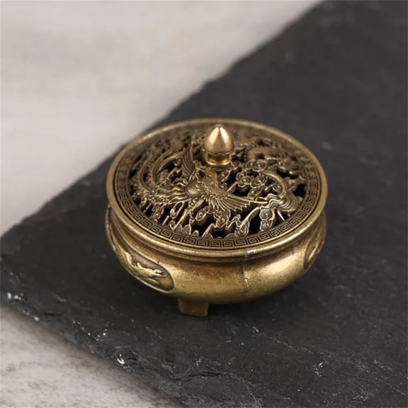 2 PCS Classics Incense Burner Holder for Cones & Sticks - Traditional Mini Ceramic Aromatherapy Incense Cone Holder with Detachable Tray, Decorative Zen Home Office Decor