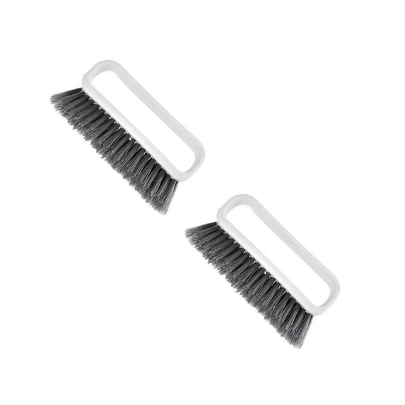 2 PCS Cleaning Brush Shout Stain Remover Broom Flower Rug White