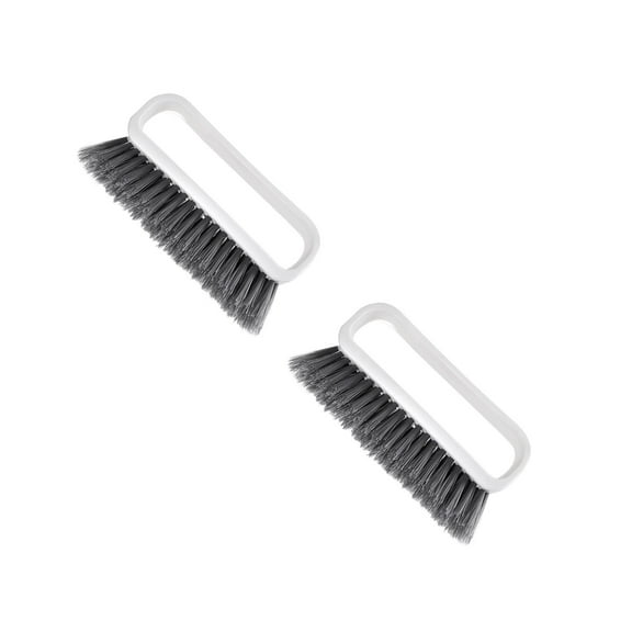 2 PCS Cleaning Brush Shout Stain Remover Broom Flower Rug White