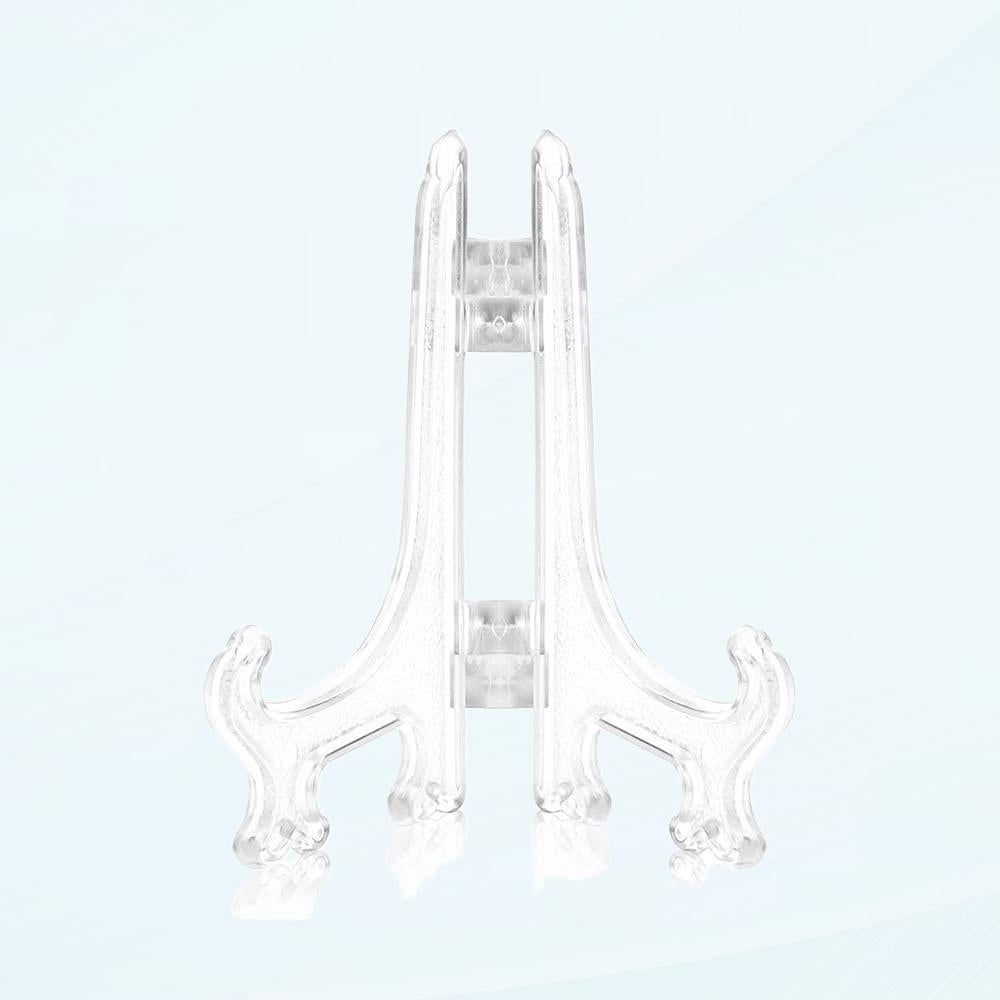 2 PCS Clear Acrylic Easel Plastic Sheet Stand Small Folding Display 2 PCS Clear Acrylic Easel Plastic Sheet Stand Small Folding Display