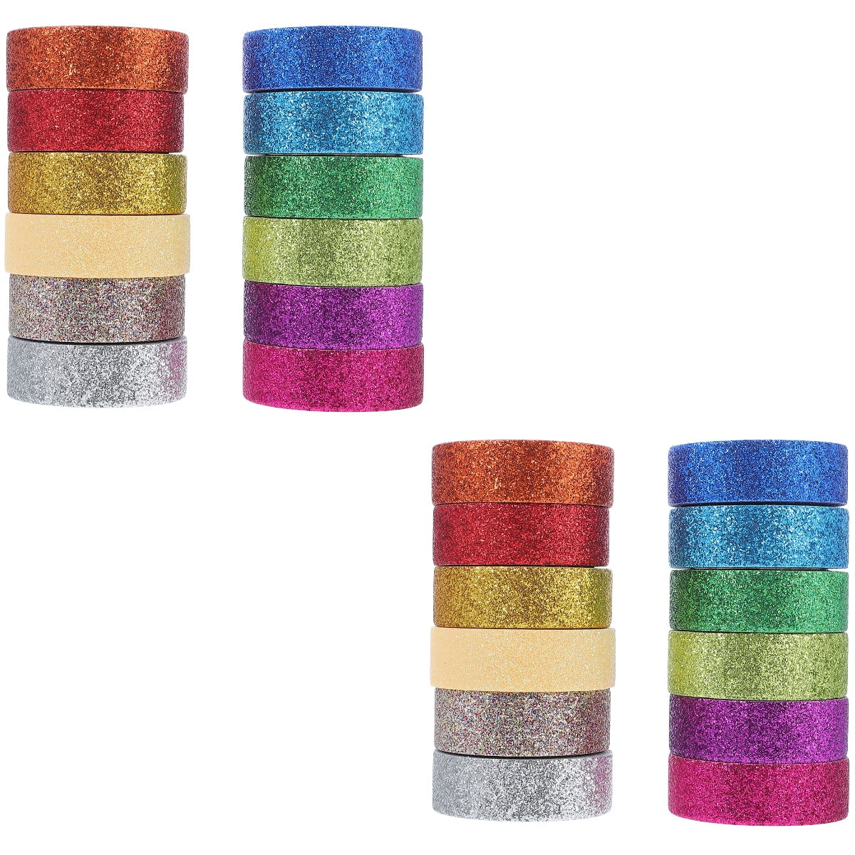 2 PCS Clear Poster Tape Washi Adhesive Decorative Masking Handmade Child