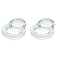 thumbnail image 1 of 2 PCS Clear Standard Size Silicone Umbrella Hole Ring Plug and Cap Set for Glass Outdoors Patio Table Deck Yard 2 Inch Patio Table Umbrella Hole Ring and Cap Set Clear Patio Table Umbrellas and Shade, 1 of 8