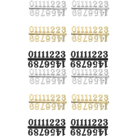 2 PCS Clock Number Replacement Parts for Digital Wall Clocks Point Accessories