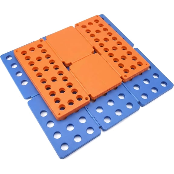 2 PCS Clothes Folding Board for Kid and Adult,T Shirt Folder Laundry Organizer Easy and Fast for Home Organization Clothes Folding Board(Orange and Blue)
