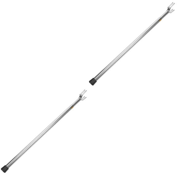 2 PCS Clothes Rail Hook Clothes Drying Rack Clothesline Prop Pole Tight Reach Telescoping Pole Clothes Reaching Prop