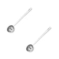 thumbnail image 1 of 2 PCS Coffee Scoop Set, 1 Tbsp & 2 Tbsp Long Handle Measuring Spoon, Stainless Steel Coffee Spoon, Loose Tea Scoop for Deep Jars, Coffee Bags, 1 of 5