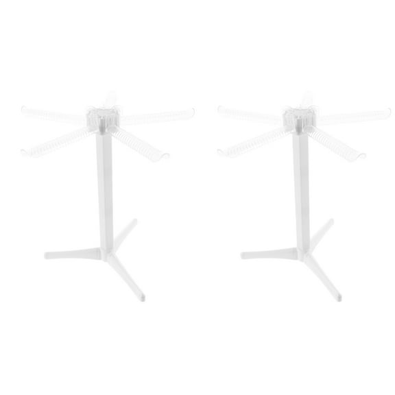 WRISTBIQUE 2pcs Foldable Plastic Pasta Drying Rack for Kitchen Home Use Easy to Clean