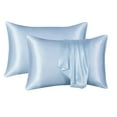 thumbnail image 1 of 2 PCS, Comfy Breathable & Cooling Pillowcase,for Hair and Skin,Give You Soft Care ,9 "(Sky Blue), 1 of 4