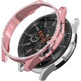 2 PCS Compatible for Samsung Galaxy Watch 4 Classic 46mm Case for Women