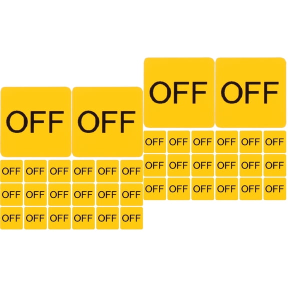 2 PCS Controllers Console Switch Sticker Caution Warning Label