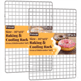 thumbnail image 1 of 2 PCS Cooling Racks for Cooking and Baking, 10 in x  15 in Grid Wire Baking Rack for Oven Cooking, Baking, Grilling, Roasting -Dishwasher Safe Bacon Rack- Fits Jelly Roll Cookie Sheet Pan, 1 of 8