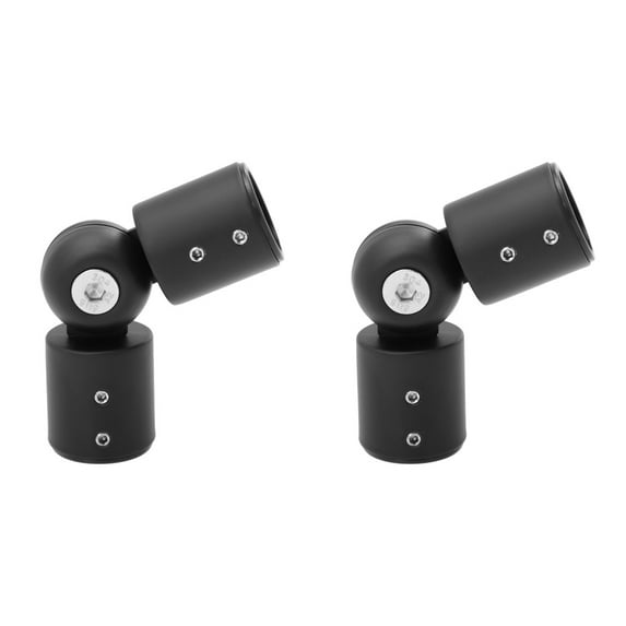 2 Pieces Hooks Curtain Rod Corner Connection Joint