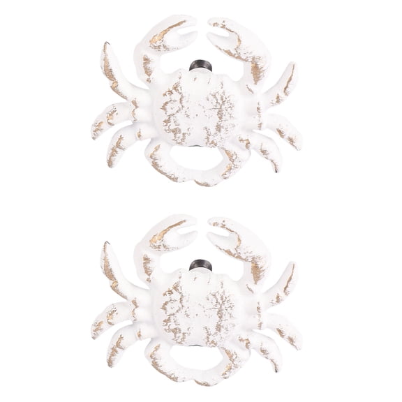 2 Pack White Cabinet Door Handle Knobs for Dresser Child-Friendly Design and Easy to Install