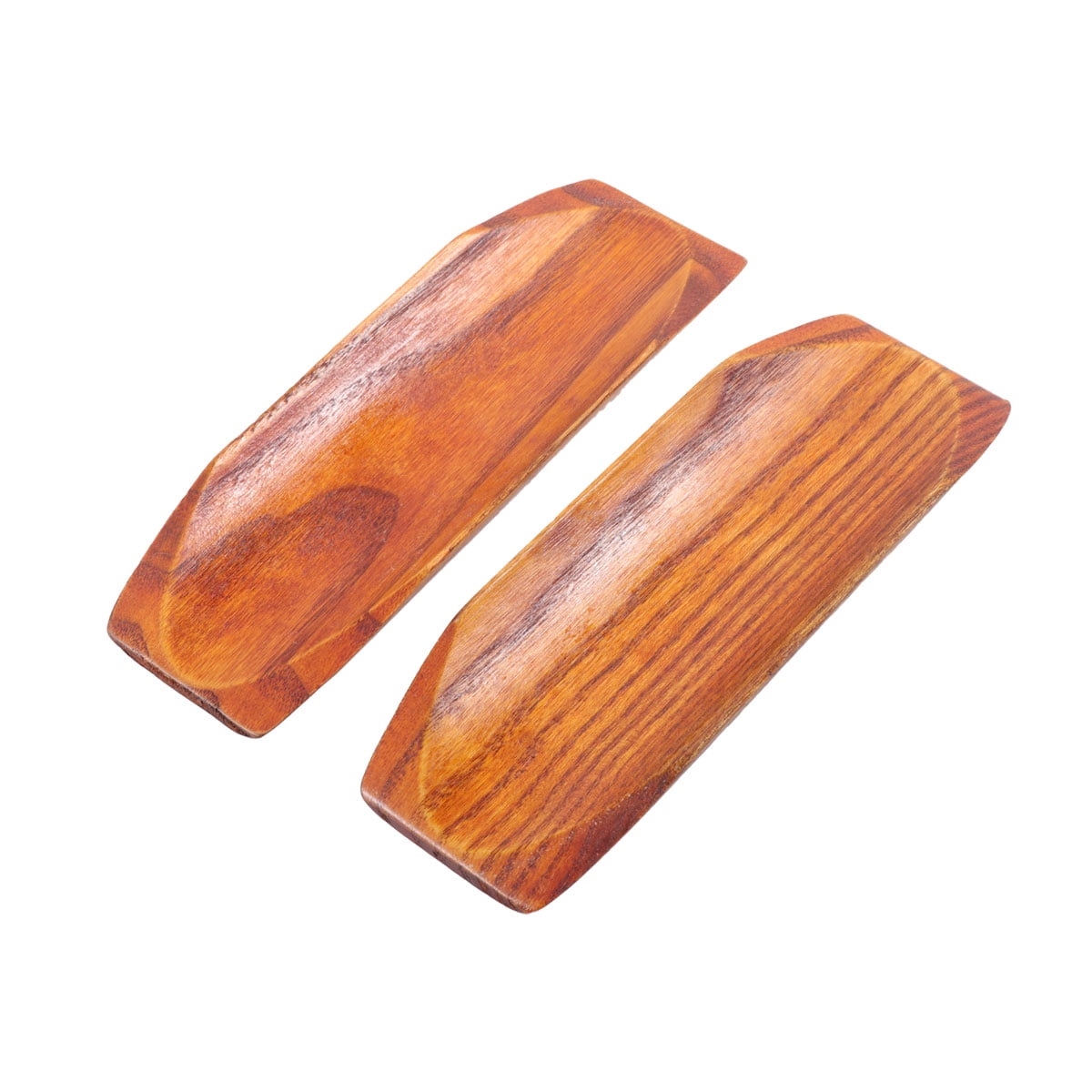 2 PCS Cutlery Tray Wood Shusi Plate Vinegar Holder Fruit Platter Cake