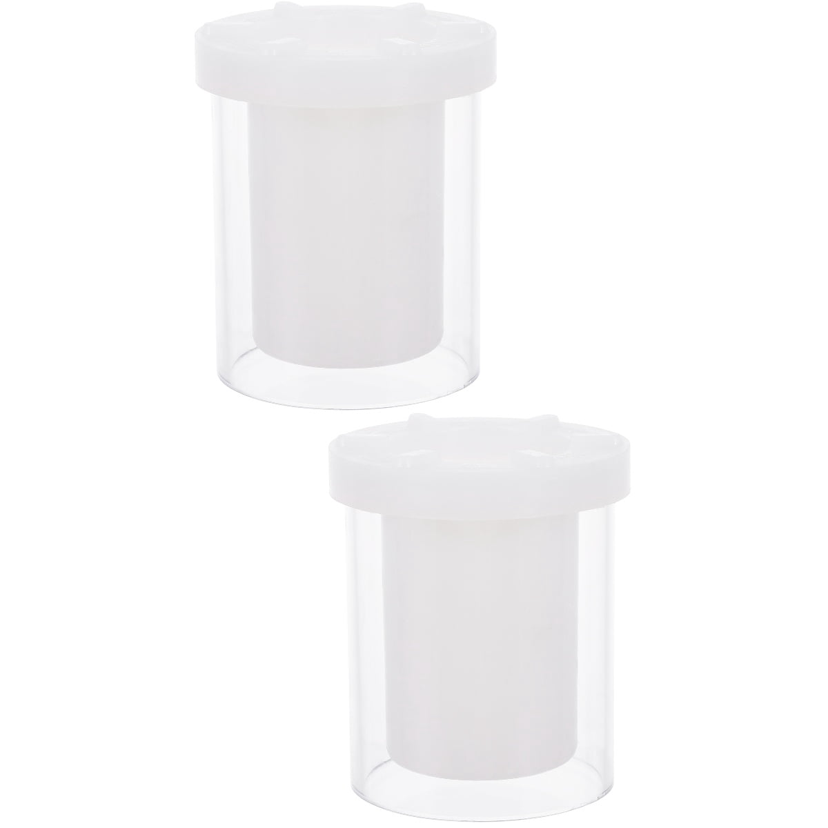 2 PCS Cylindrical Hollow Mold Molds Jars Cylinder Tea Lights Votive Candles Scented