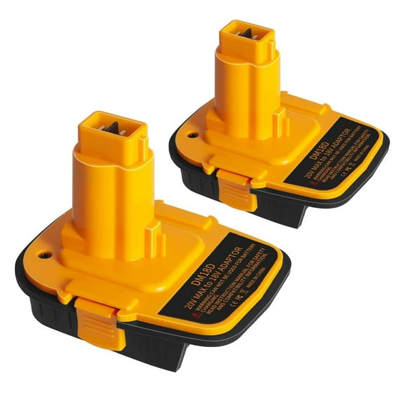 2 PCS DM18D Battery Adapter With USB, Replacement DCA1820 Battery Adapter, Compatible With Dewalt 18V Tools