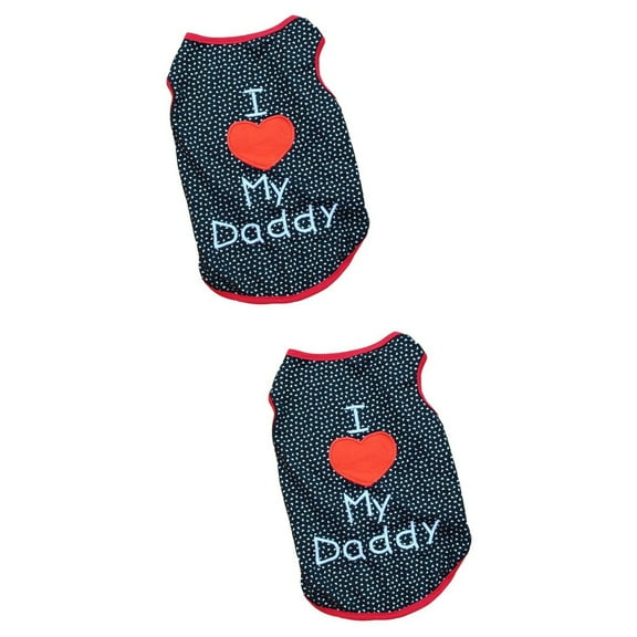 2 PCS Dachshund Clothing Cool Pet Clothes Outdoor Dad
