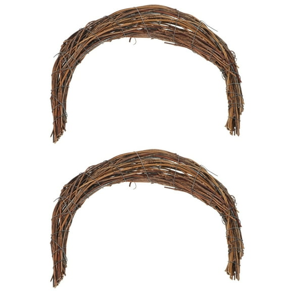 2 PCS Decor Coin Wallet Smilax Glabra Rattan Ribbon Decoration