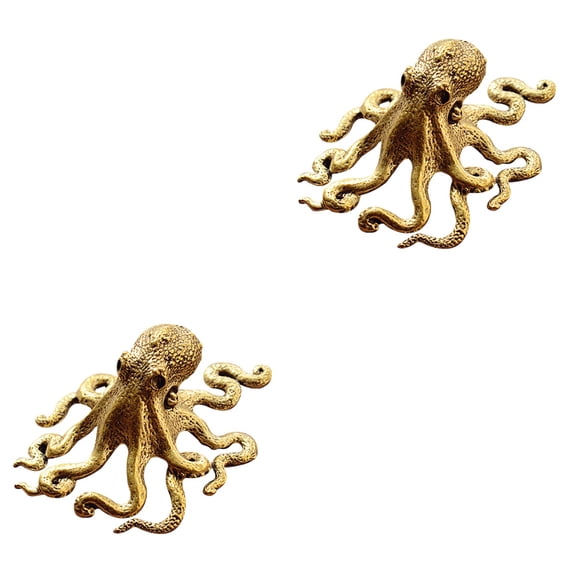 2 PCS Decor Octopus Ornaments Adornment for Homes and Offices Creative Child