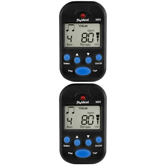 2 PCS Digital Mini Metronome Click Easy-to-use Music