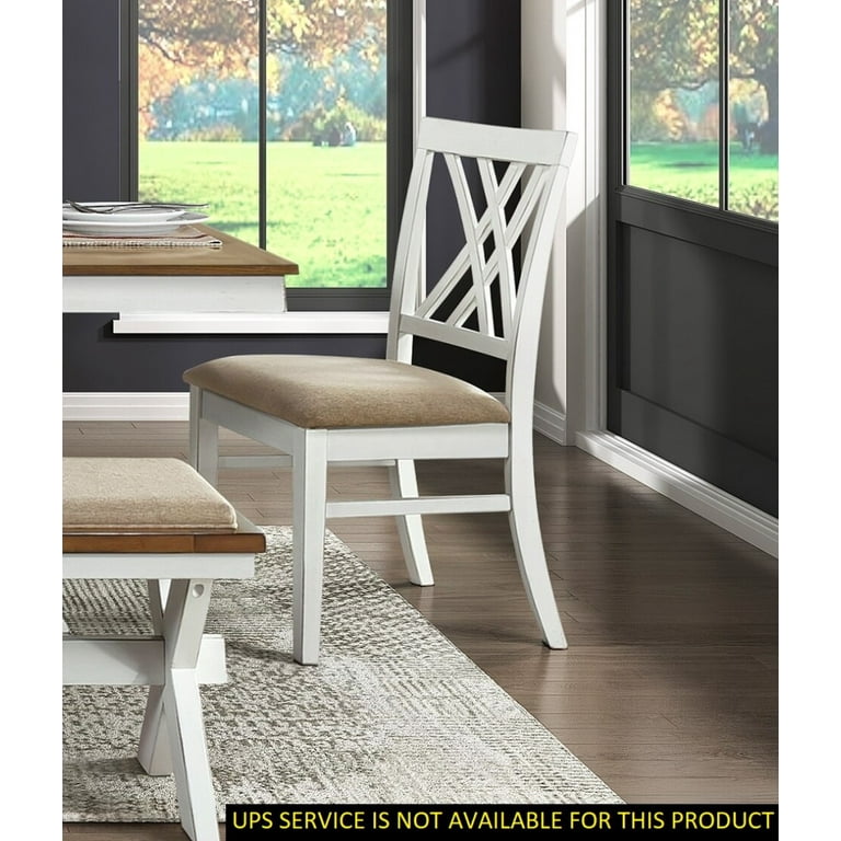 PCS Dining Side Chairs Furniture, Fabric Upholstered Seat Dining