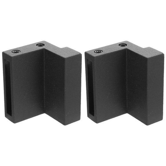 2 PCS Door Stop Limiter Block Sliding Doors Barn Through Black
