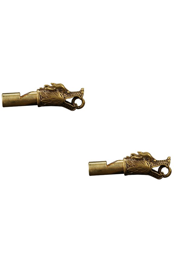 2 PCS Dragon Keychain First Communion Pin Faucet Whistle Clear Pattern