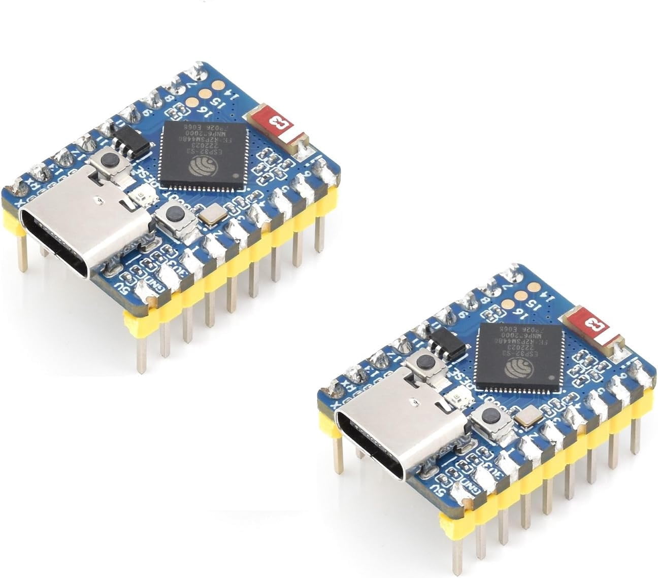 2 PCS ESP32-S3 Mini Development Board with Pre-Soldered Header,2.4GHz ...