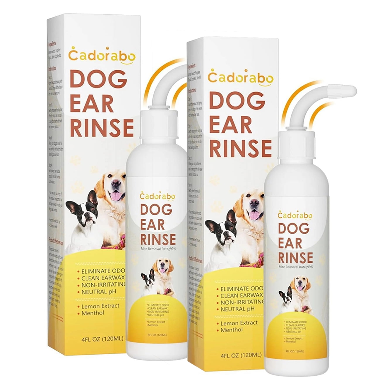 Picture of 2 PCS Ear Cleaning Solutions for Dogs 4 Fl oz Neutral pH Dog Ear ...