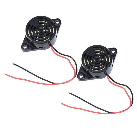 2 PCS Electric Buzzer Enclosed Design Buzzer Small Size Buzzer Low Voltage Buzzer Buzzer Alarm