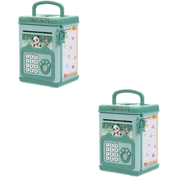 2 PCS Electric Piggy Bank Coins Piggy Bank for Kids Saving Pot Piggy Bank Toys for Toddlers Coin Bank Child Toddler