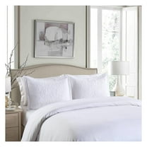 2 PCS Embroidered Pillow Shams, Decorative Microfiber Pillow Shams Throw Pillow Covers, Rose RP(Standard)