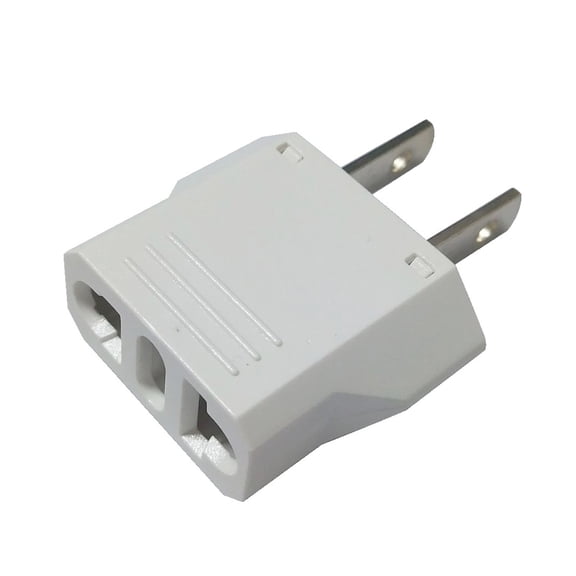 2 PCS European to American Outlet Plug Adapter, Travel Plug Adapter, Plug Power Converter, Europe Travel Plug Adapter, for US America Canada Mexico to EU France Germany Italy Spain Outlets,Black