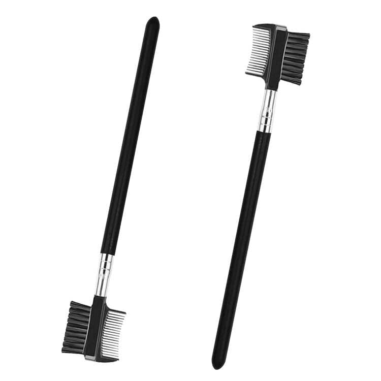 2 PCS Eyelash Comb and Eyebrow Brush Comb, Eyebrow Eyelash Brush Makeup