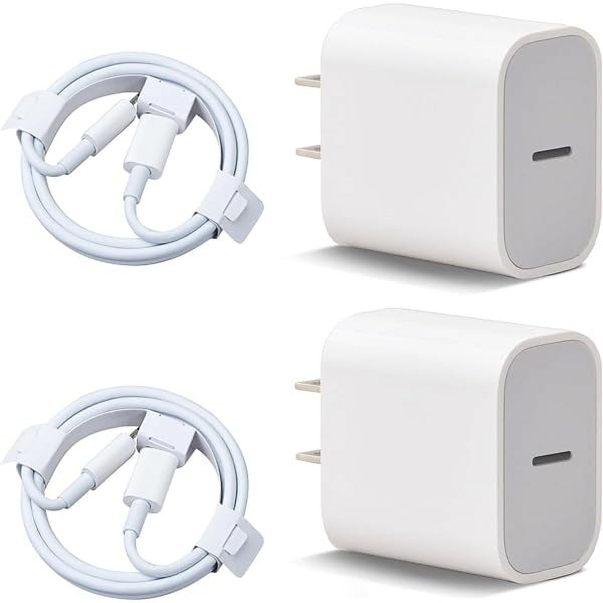 2 PCS Fast Charger: Type C Power Wall Charger with 3.3FT Cable Compatible with iPhone 14/14 Pro Max/13/13 Pro Max/12/12 Mini/Pro/11/XS/X/8Plus