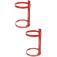 thumbnail image 1 of 2 PCS Fire Extinguisher Mounting Bracket Storage Stand Wall Hanging Red, 1 of 8