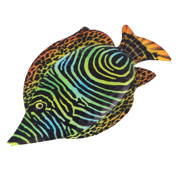 2 PCS Fish Art Wall Decor Indoor Ocean Decals Stickers Green