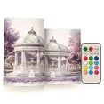 thumbnail image 1 of 2 PCS Flameless Candles with Remote Timer LED Battery Operated Flickering Candle Light for Wedding Table Home Decoration Gifts Large White Gazebo, 1 of 7