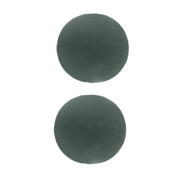 DINHEAROM 2Pcs Green Round Foam Blocks for Flower Arrangements and Decorations