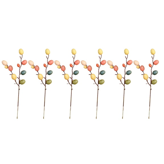 2 PCS Easter Flower Arrangement Decorations Inflatable Easter Eggs for Spring Home Party Decor
