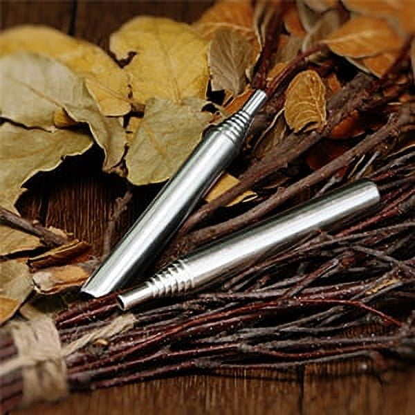 2 PCS Folding Pocket Size Bellows, Fire Starter Sticks for Bushcraft Campfire Camping Survival