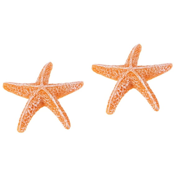 2 PCS Fish Tank Decorations Faux Sea Animals Aquarium Ornaments Themed Aquarium Toys