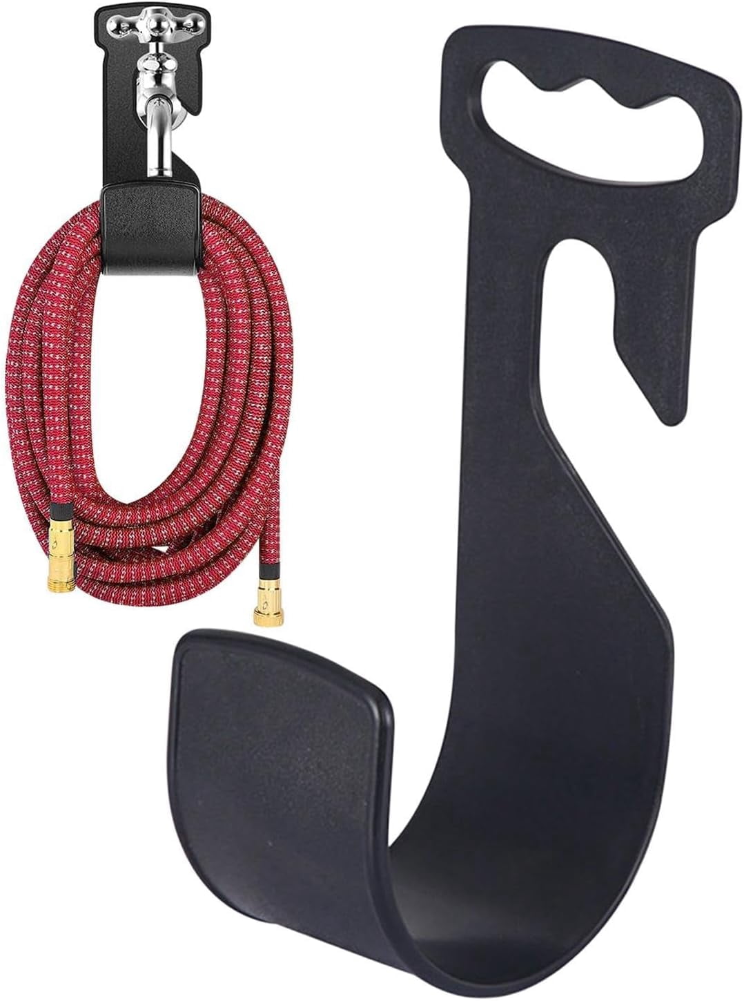 2 PCS Garden Hose Hanger,Wall Mount Heavy-Duty Portable Storage Hook ...